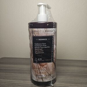 Korres Body Wash Cashmere Rose 1000ml 33.81oz New Sealed